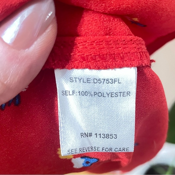 NWT SUGAR LIPS Cheri Bloom Ditsy Print Floral Midi Dress Sz Small - Picture 7 of 7